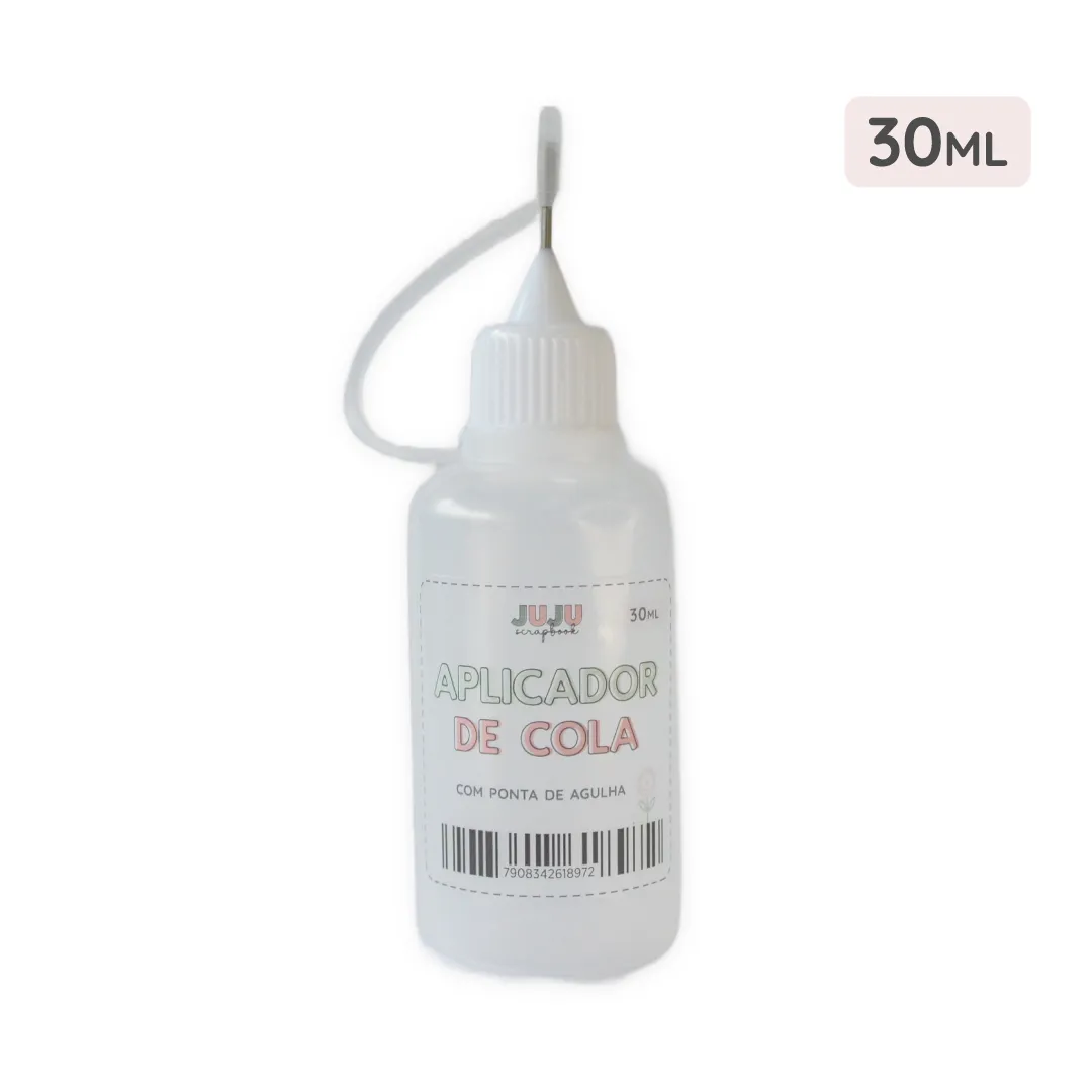 Aplicador de Cola c/ Ponta de Agulha - 30mL - JuJu Scrapbook