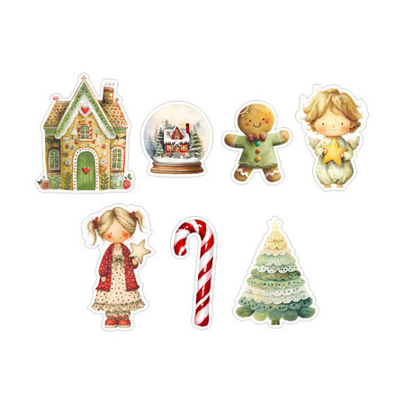 Aplique em Acrílico Natal - Coleção Magia - CS