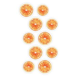 Aplique em Acrílico  Laranja - Coleção Sintonia - CS