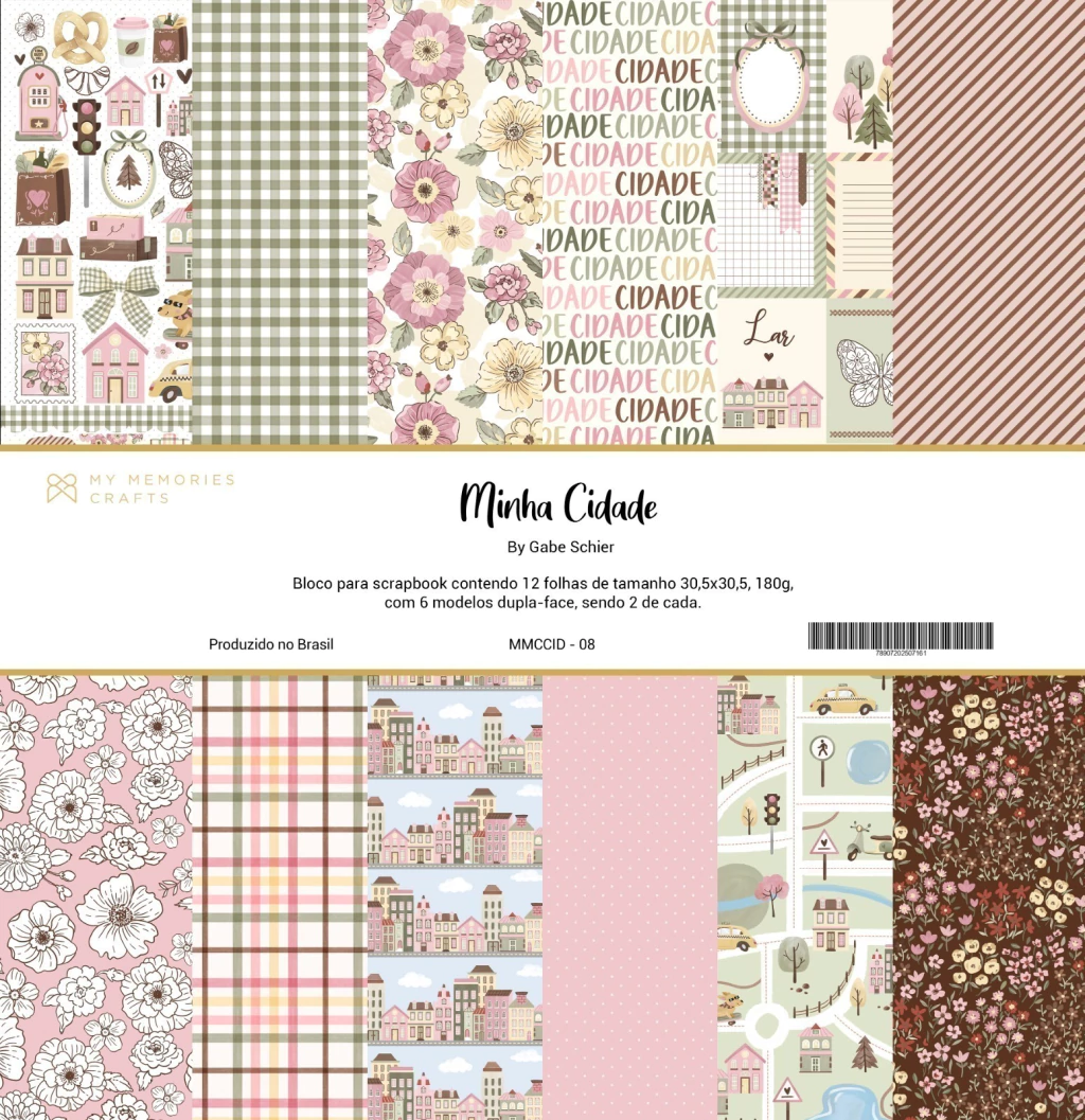 Kit de Papéis Coordenado – Minha Cidade – MMC