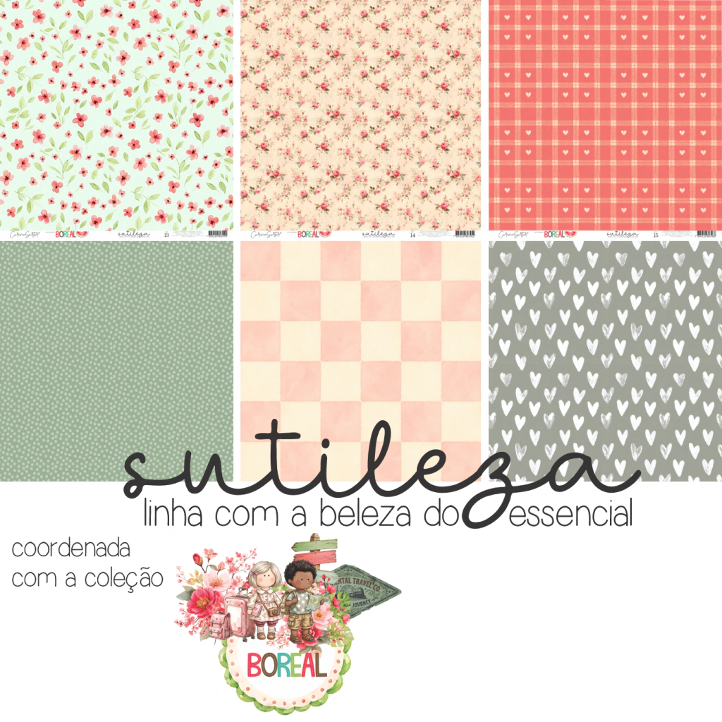 Kit Papéis Básicos SUTILEZA - Coleção Boreal - CS